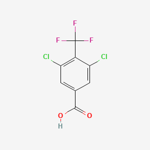 molecular formula C8H3Cl2F3O2 B2424341 3,5-dichloro-4-(trifluoromethyl)benzoic Acid CAS No. 871254-85-2