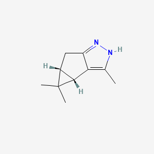 (3BS,4AR)-3,4,4-Trimethyl-3B,4,4A,5-tetrahydro-1H-cyclopropa[3,4]cyclopenta[1,2-C]pyrazole