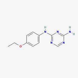 molecular formula C11H13N5O B2424376 N-(4-ethoxyphenyl)-1,3,5-triazine-2,4-diamine CAS No. 91333-18-5