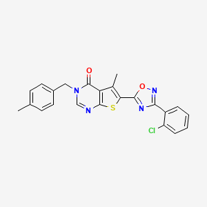 6-(3-(2-chlorophenyl)-1,2,4-oxadiazol-5-yl)-5-methyl-3-(4-methylbenzyl)thieno[2,3-d]pyrimidin-4(3H)-one