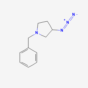 molecular formula C11H14N4 B2424384 N-苄基-3-叠氮代吡咯烷 CAS No. 143700-03-2