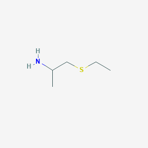 molecular formula C5H13NS B2424393 1-(Ethylsulfanyl)propan-2-amine CAS No. 331826-46-1