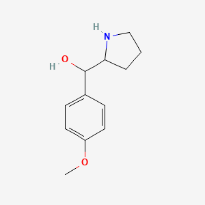 molecular formula C12H17NO2 B2424395 (4-Methoxyphenyl)(pyrrolidin-2-yl)methanol CAS No. 1139238-49-5