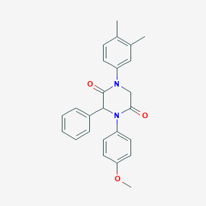 1-(3,4-Dimethylphenyl)-4-(4-methoxyphenyl)-3-phenyl-2,5-piperazinedione