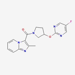 (3-((5-Fluoropyrimidin-2-yl)oxy)pyrrolidin-1-yl)(2-methylimidazo[1,2-a]pyridin-3-yl)methanone