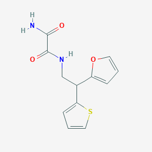 N'-[2-(furan-2-yl)-2-(thiophen-2-yl)ethyl]ethanediamide