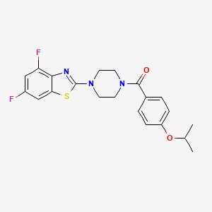 (4-(4,6-Difluorobenzo[d]thiazol-2-yl)piperazin-1-yl)(4-isopropoxyphenyl)methanone
