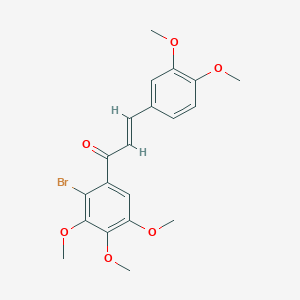 (2E)-1-(2-bromo-3,4,5-trimethoxyphenyl)-3-(3,4-dimethoxyphenyl)prop-2-en-1-one