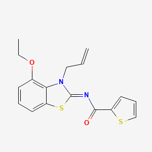 (Z)-N-(3-allyl-4-ethoxybenzo[d]thiazol-2(3H)-ylidene)thiophene-2-carboxamide