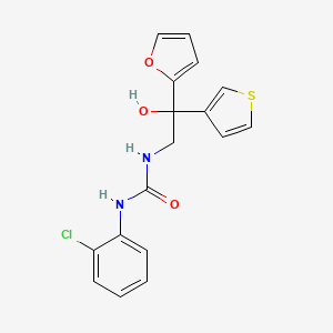 1-(2-Chlorophenyl)-3-(2-(furan-2-yl)-2-hydroxy-2-(thiophen-3-yl)ethyl)urea