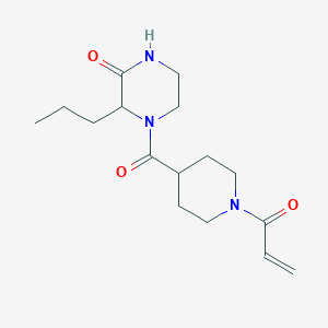 4-(1-Prop-2-enoylpiperidine-4-carbonyl)-3-propylpiperazin-2-one