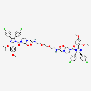 molecular formula C70H76Cl4N10O12 B2424454 PROTAC MDM2 Degrader-2 CAS No. 2249944-99-6