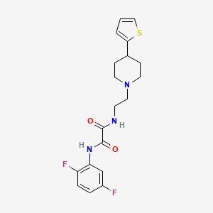 N1-(2,5-difluorophenyl)-N2-(2-(4-(thiophen-2-yl)piperidin-1-yl)ethyl)oxalamide