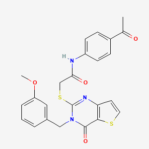 N-(4-acetylphenyl)-2-{[3-(3-methoxybenzyl)-4-oxo-3,4-dihydrothieno[3,2-d]pyrimidin-2-yl]sulfanyl}acetamide