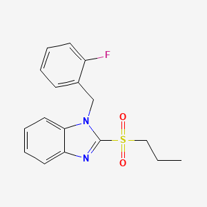 molecular formula C17H17FN2O2S B2424485 1-(2-fluorobenzyl)-2-(propylsulfonyl)-1H-benzo[d]imidazole CAS No. 886905-74-4