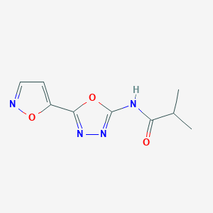 N-(5-(isoxazol-5-yl)-1,3,4-oxadiazol-2-yl)isobutyramide