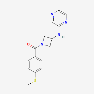 (4-Methylsulfanylphenyl)-[3-(pyrazin-2-ylamino)azetidin-1-yl]methanone