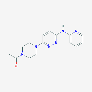 1-(4-(6-(Pyridin-2-ylamino)pyridazin-3-yl)piperazin-1-yl)ethanone