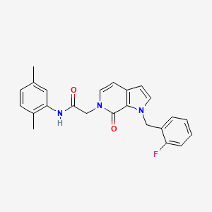 molecular formula C24H22FN3O2 B2424521 N-(2,5-dimethylphenyl)-2-[1-(2-fluorobenzyl)-7-oxo-1,7-dihydro-6H-pyrrolo[2,3-c]pyridin-6-yl]acetamide CAS No. 1286716-98-0