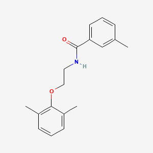 molecular formula C18H21NO2 B2424533 N-[2-(2,6-二甲基苯氧基)乙基]-3-甲基苯甲酰胺 CAS No. 839695-06-6