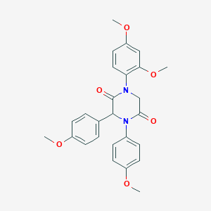 1-(2,4-Dimethoxyphenyl)-3,4-bis(4-methoxyphenyl)-2,5-piperazinedione