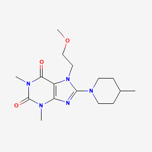 7-(2-methoxyethyl)-1,3-dimethyl-8-(4-methylpiperidin-1-yl)-1H-purine-2,6(3H,7H)-dione