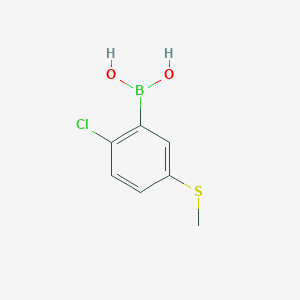 molecular formula C7H8BClO2S B2424548 2-Chloro-5-(methylsulfanyl)phenylboronic acid CAS No. 2377611-34-0