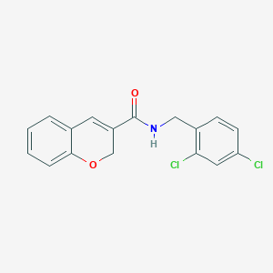 molecular formula C17H13Cl2NO2 B2424552 N-(2,4-dichlorobenzyl)-2H-chromene-3-carboxamide CAS No. 338760-96-6