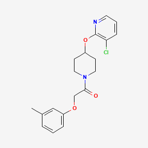 1-(4-((3-Chloropyridin-2-yl)oxy)piperidin-1-yl)-2-(m-tolyloxy)ethanone
