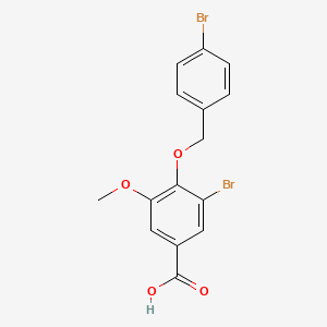 3-Bromo-4-[(4-bromobenzyl)oxy]-5-methoxybenzoic acid