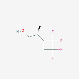 (2R)-2-(2,2,3,3-Tetrafluorocyclobutyl)propan-1-ol