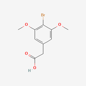 molecular formula C10H11BrO4 B2424558 2-(4-Bromo-3,5-dimethoxyphenyl)acetic acid CAS No. 1550060-43-9