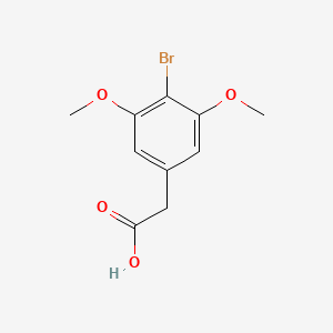 molecular formula C10H11BrO4 B2424558 2-(4-溴-3,5-二甲氧基苯基)乙酸 CAS No. 1550060-43-9