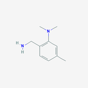 molecular formula C10H16N2 B2424566 2-(aminomethyl)-N,N,5-trimethylaniline CAS No. 1247238-62-5