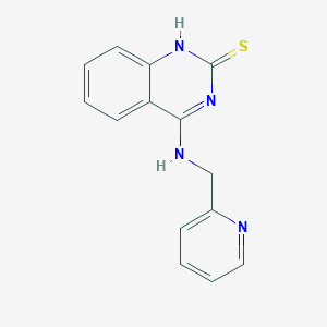 4-((pyridin-2-ylmethyl)amino)quinazoline-2(1H)-thione