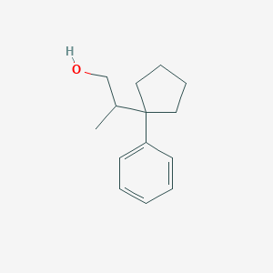 molecular formula C14H20O B2424577 2-(1-Phenylcyclopentyl)propan-1-ol CAS No. 2248325-04-2