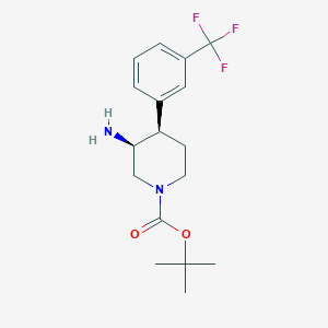 Tert-butyl (3S,4R)-3-amino-4-[3-(trifluoromethyl)phenyl]piperidine-1-carboxylate