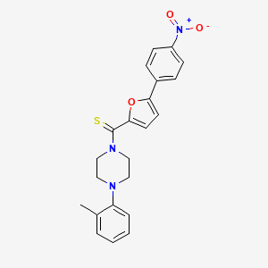 (5-(4-Nitrophenyl)furan-2-yl)(4-(o-tolyl)piperazin-1-yl)methanethione