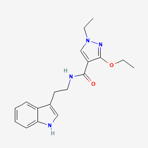 N-(2-(1H-indol-3-yl)ethyl)-3-ethoxy-1-ethyl-1H-pyrazole-4-carboxamide