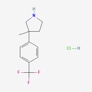 3-Methyl-3-(4-(trifluoromethyl)phenyl)pyrrolidine hydrochloride
