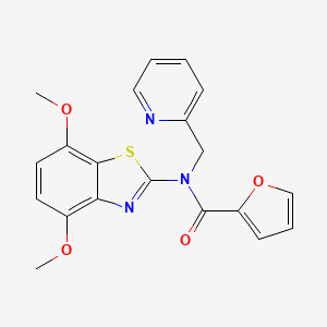 N-(4,7-dimethoxybenzo[d]thiazol-2-yl)-N-(pyridin-2-ylmethyl)furan-2-carboxamide