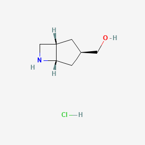 [(1S,3R,5S)-6-Azabicyclo[3.2.0]heptan-3-yl]methanol;hydrochloride