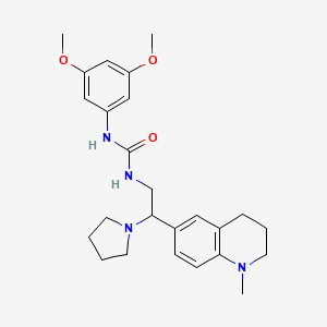 1-(3,5-Dimethoxyphenyl)-3-(2-(1-methyl-1,2,3,4-tetrahydroquinolin-6-yl)-2-(pyrrolidin-1-yl)ethyl)urea