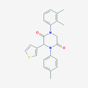 1-(2,3-Dimethylphenyl)-4-(4-methylphenyl)-3-(3-thienyl)-2,5-piperazinedione