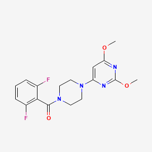 (2,6-Difluorophenyl)(4-(2,6-dimethoxypyrimidin-4-yl)piperazin-1-yl)methanone