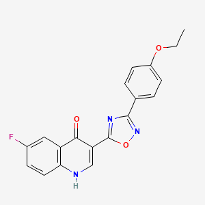 3-(3-(4-ethoxyphenyl)-1,2,4-oxadiazol-5-yl)-6-fluoroquinolin-4(1H)-one