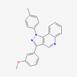 molecular formula C24H19N3O B2424648 3-(3-methoxyphenyl)-1-(p-tolyl)-1H-pyrazolo[4,3-c]quinoline CAS No. 1251709-11-1