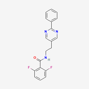 molecular formula C19H15F2N3O B2424655 2,6-difluoro-N-(2-(2-phenylpyrimidin-5-yl)ethyl)benzamide CAS No. 2034603-96-6