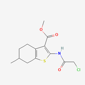 Methyl 2-[(chloroacetyl)amino]-6-methyl-4,5,6,7-tetrahydro-1-benzothiophene-3-carboxylate