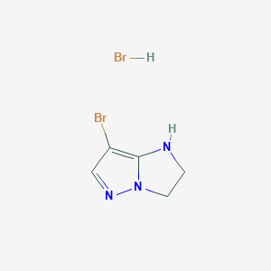 7-bromo-1H,2H,3H-pyrazolo[1,5-a]imidazole hydrobromide
